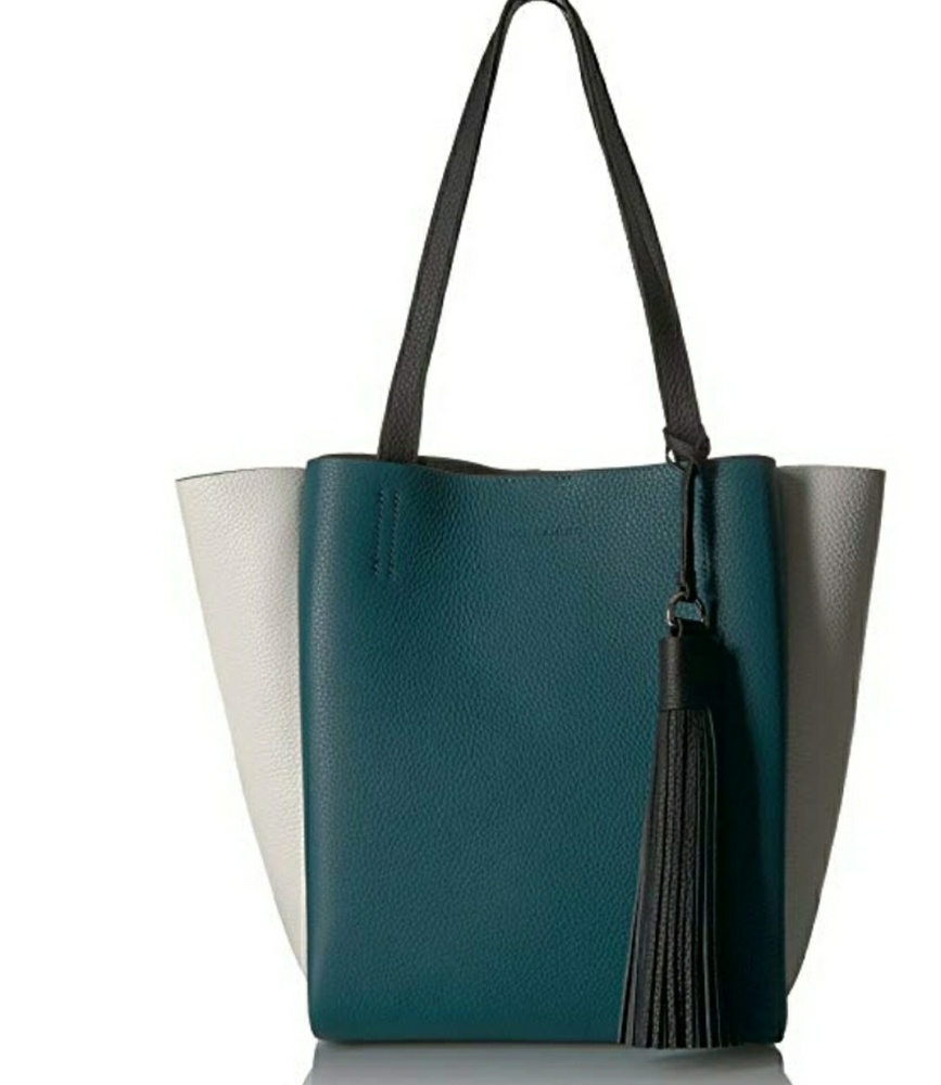 New Vince Camuto Leather Teal N White - Picture 1 of 6